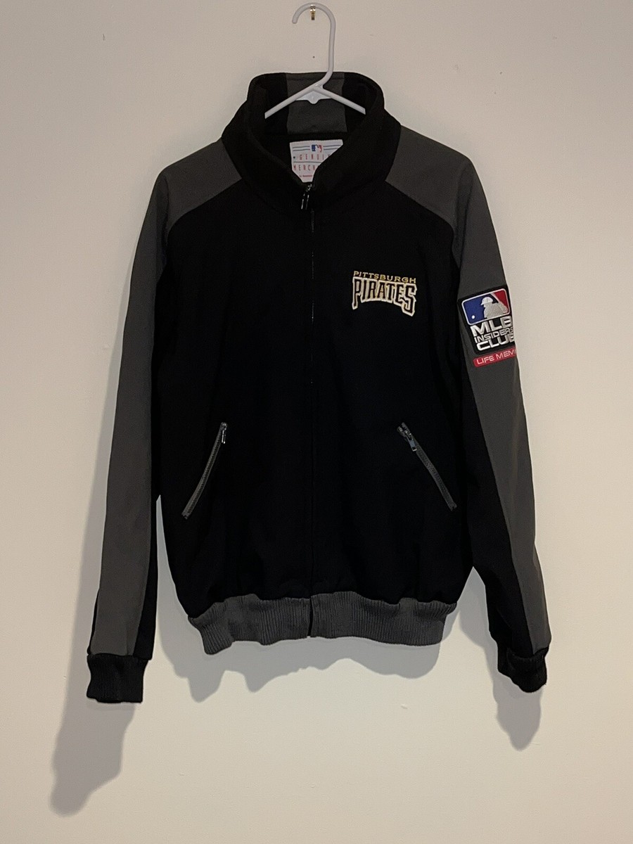 Pittsburgh Pirates MLB ジャケット Pittsburgh Pirates MLB Majestic Full-Zip Black Track Jacket