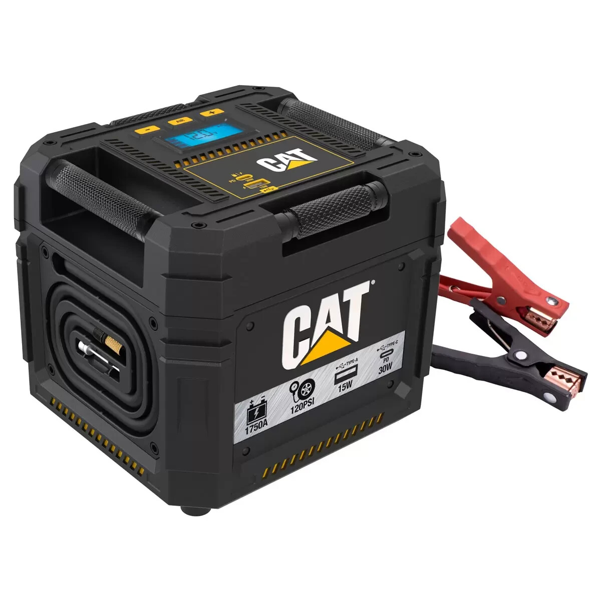 Cat 1750 Digital Jump Starter Rechargeable 4 in 1 Compressor USB