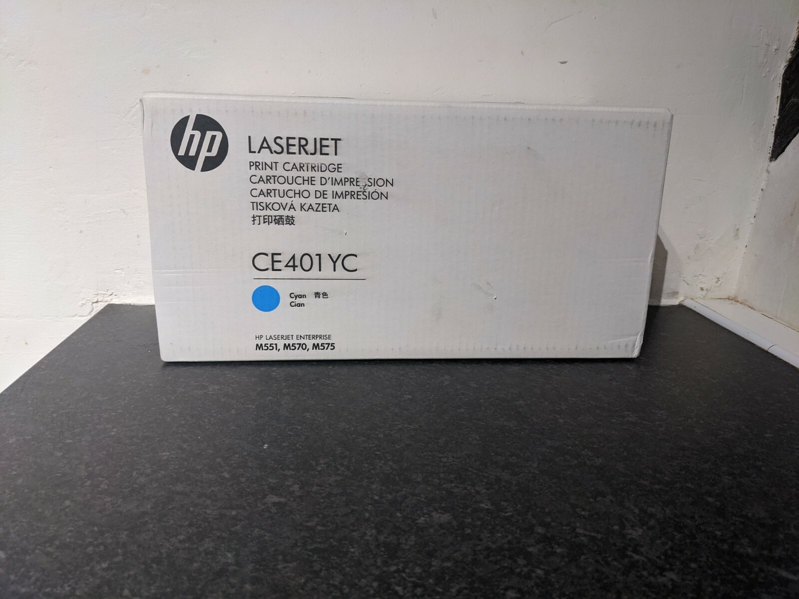 Hp Genuine Ce401y C 507a Cyan Extra High Yield Toner Cartridge M551 M570 Vat Inc Ebay