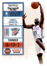 2010-11 Playoff Contenders James Harden Season Ticket