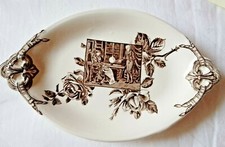 A RARE 1883 CHARLES DICKENS PLATE. BLEAK HOUSE SCENE. HENRY ALCOCK & CO 