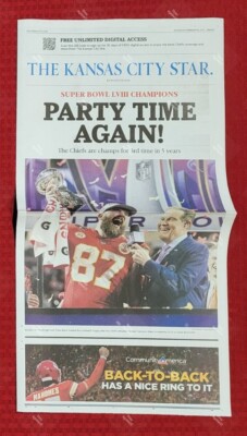 KANSAS CITY STAR newspaper Feb 14 2024 ~ CHIEFS ~ SUPER BOWL CELEBRATION Edition