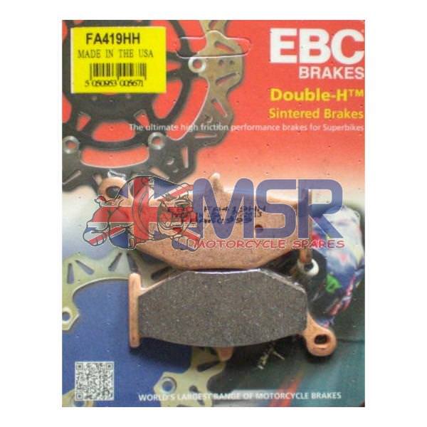 Fits Suzuki GSXR600 EBC FA419HH Sintered Rear Brake Pads 2006-2010