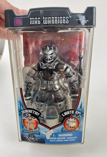 Mega Bloks Mag Warriors Magnetic HAWKBLADE Action Figure 9013 ~ Lights Up ~ 2005 - Picture 8 of 8