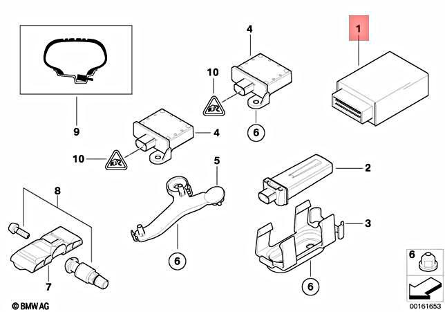 Genuine BMW Tire Pressure Monitoring Tpms Rdc Control Module OEM 