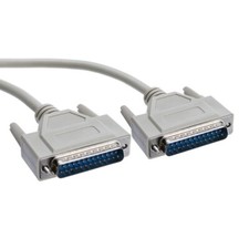6 ft DB25 Male to Male Serial Cable 25C Straight