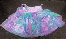 Build a Bear Purple Teal Blue Pink Sequin Tulle Strap Dress For BAB Plush