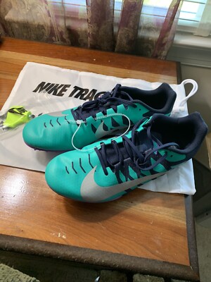 NWOT Nike Zoom Rival S 9 Track And Field Shoes 907564-406 NIKE ZOOM RIVAL S 9 Sprint Running Spikes 907564-406 Size 13  main image 4