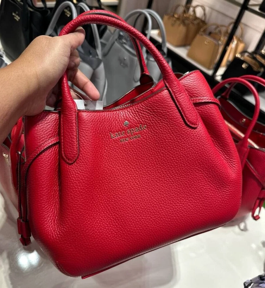 Borsa a tracolla nuova con scatola Kate Spade gnocco pelle rossa SM KI859 borsa regalo F
