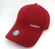 Kansas Jayhawks KU Hat Strap back Mens Champion Red cool Adjustable NCAA Bball