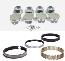 Moresa Flat Top 2VR  .020" Pistons Set & Moly Rings for 2007-2011 Chevy 6.2L L92