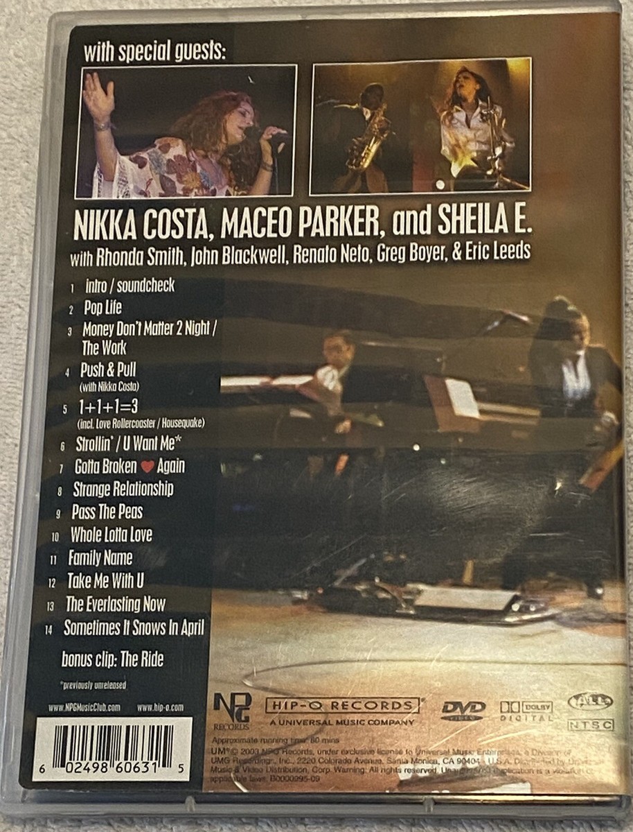 PRINCE: Live at the Aladdin Las Vegas; 2003 LN DVD Free