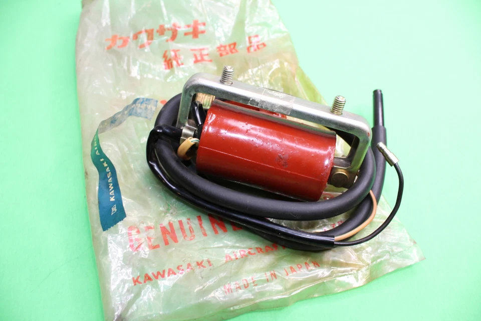 NOS Genuine Kawasaki 1966-1969 D1, J1, J1T J1TL G1 Ignition Coil OEM 21121-005 - Image 4 of 4