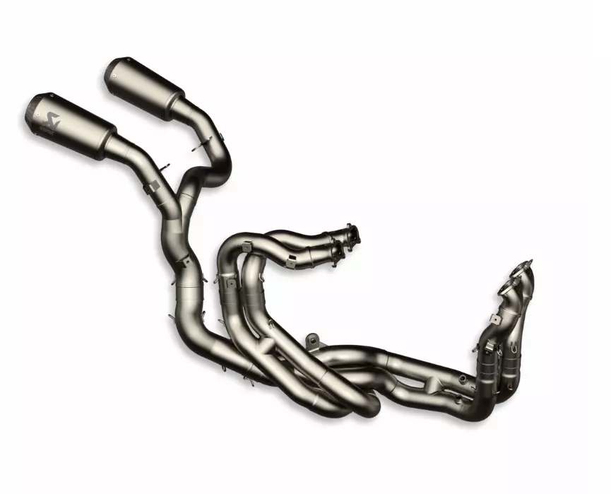 Ducati v4 akrapovic exhaust outlet