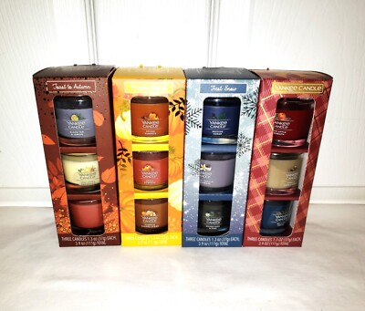 Yankee Candle 12pc Mini Gift Set 1.3oz Toast to Autumn Pumpkin Season First Snow