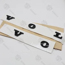 For Volvo Rear Trunk Lid Letter Badge Nameplate Emblem Sport Gloss Black