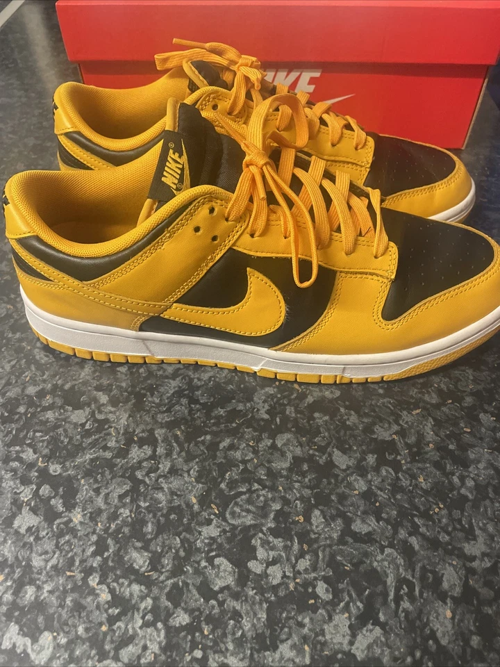 Nike Dunk Low Goldenrod 2021 - Size UK 10 - Brand New, photo 1 of 5