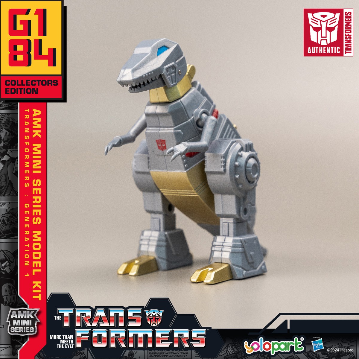YOLOPARK Optimus Prime Transformers G1 – Action Figure 20 Cm, 35 Punti Snodo, Con Armi Ed Effetti Luce, Modello Da Collezione