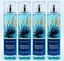 4 Bath  Body Works MOONLIT MARTINI Fine Fragrance Mist Body Spray 8 oz