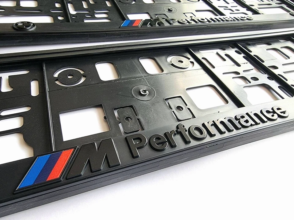 2x licenses number plate holders for BMW M Performance EU standard - Image 3 of 4