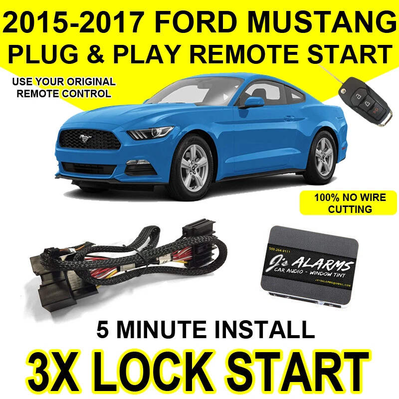 2015 2017 Ford Mustang Remote Start Plug and Play Easy Install 3X