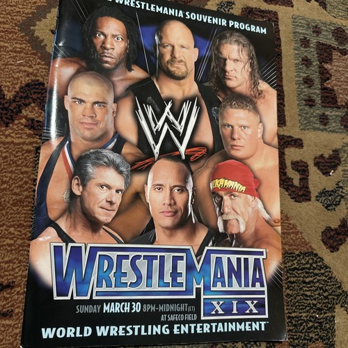 Wrestlemania XIX (19) BATTLE IN SEATTLE Event PROGRAM 2003 Good Condition - 第 5/5 張圖片