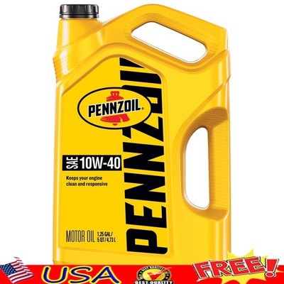 10W40 Motor Oil Engine Protection Sludge Prevention Clean Performance 5QT New