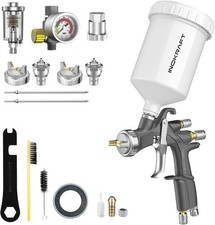 Inokraft LVLP Spray Gun Kit 1.3/1.5/1.7mm Nozzles Pro Paint Gun for Cars & DIY