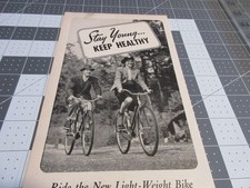 1939 Cycle Trades of America Bikes Bicycles Stay Young Vintage Print Ad
