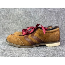 Vintage Brunswick Bowling Shoes Womens Size 5 Brown Suede Leather 1970s