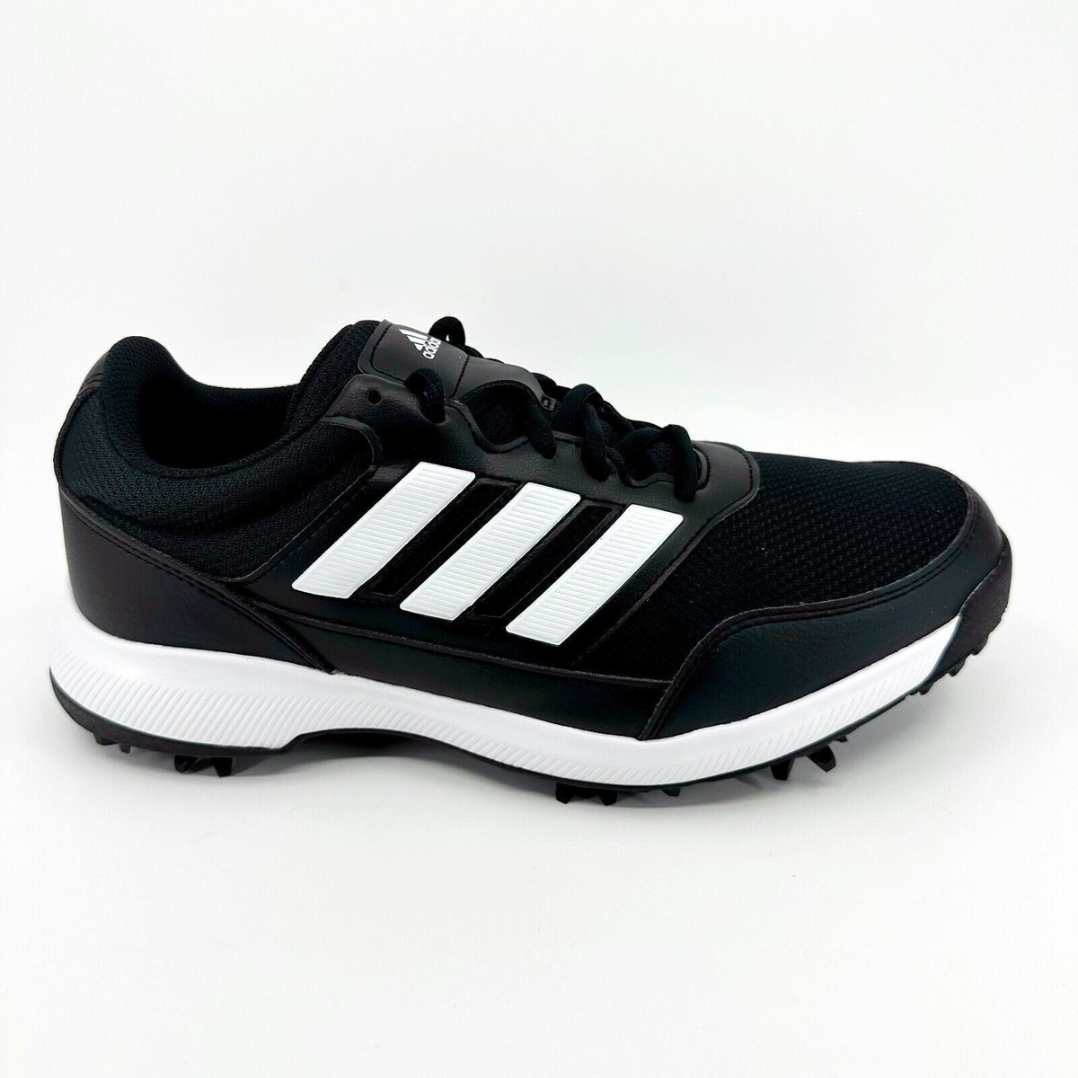 adidas Tech Response 2.0 Mens Sz 8.5 Golf Shoes Black White Spiked Sneakers Adidas Tech Response 2.0 Black White Mens Wide Spike Golf  main image 2