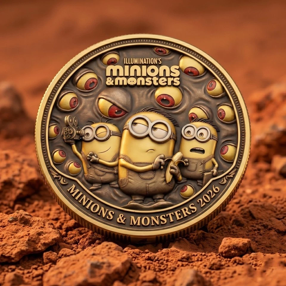 Minions & Monster 2026 Funny Movie Commemorative  Coin