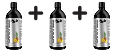 3 x Addict Sport Nutrition L-Carnitine 120000, Tropical Pineapple (21,65 EUR/L)