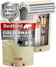 Redford Supply Co. Cold Snap (5°F) Backflow Preventer 14"W x 18"H, Beige 