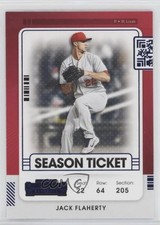 2021 Panini Contenders Season Ticket Blue Jack Flaherty #60 0hr0