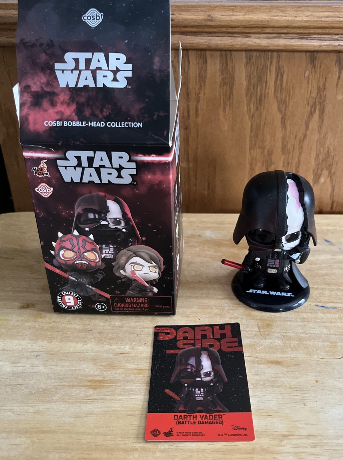 Cosbi Star Wars Dark Side Battle Damaged Darth Vader Blind Box Figure