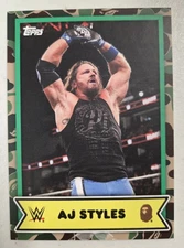 AJ Styles 2025 Topps WWE x Bape Camo Card #12 Wrestling 