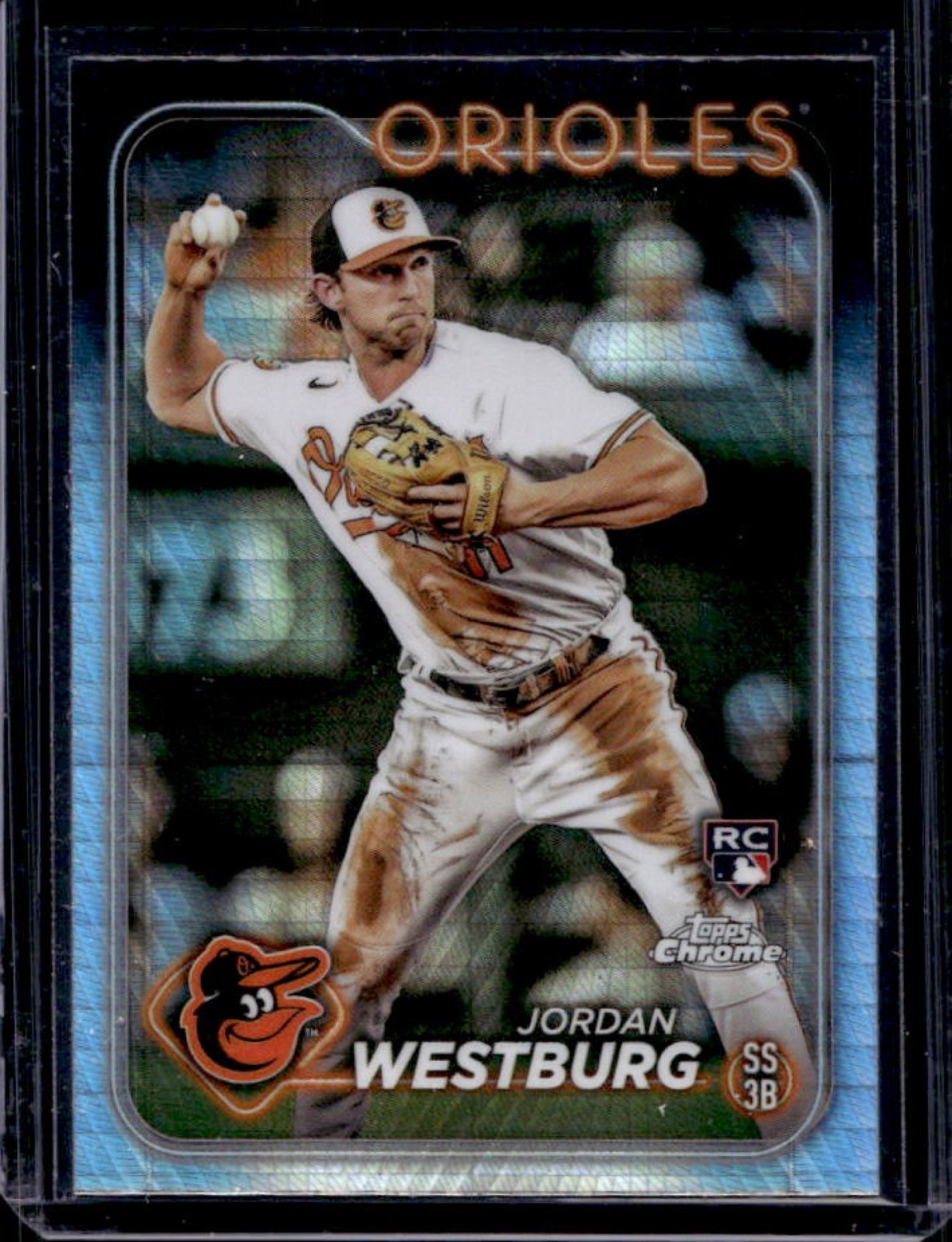 2024 Topps Chrome Jordan Westburg RC Prism Refractor Rookie #277 Orioles