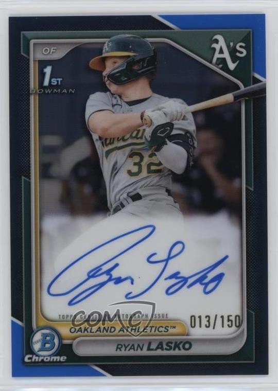 2024 Bowman Chrome Prospect Auto Blue Refractor /150 Ryan Lasko #CPA-RLAS Auto
