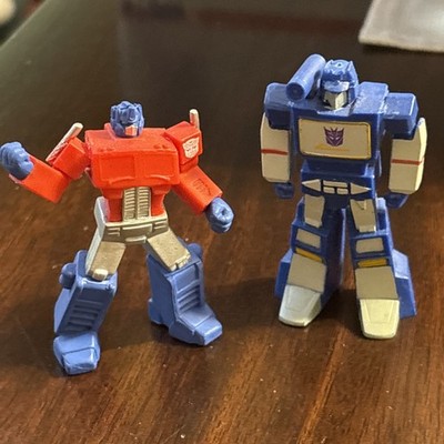 Transformers 2 1/2  Mini Action Figure lot Two: Optimus Prime And Sound Wave B87