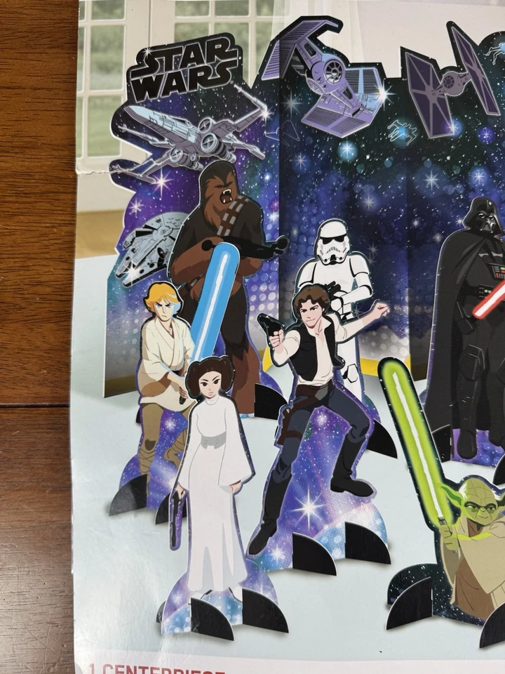 Disney Star Wars Kit de Decoración de Mesa Suministros de Fiesta Nuevo Sellado Decoraciones  Foto 4 de 4