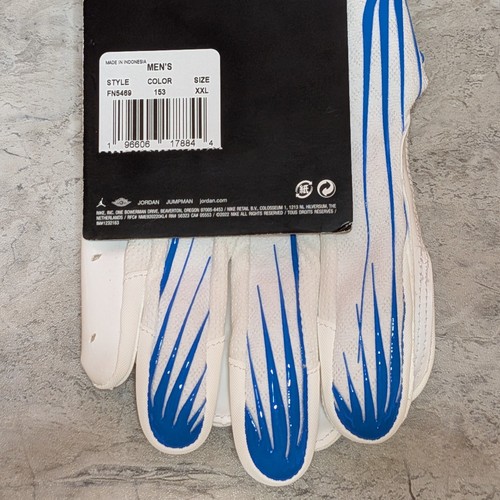Nike Air Jordan UCLA Bruins PE Vapor Fly Lock Men's 2XL White Football Gloves - Picture 6 of 6