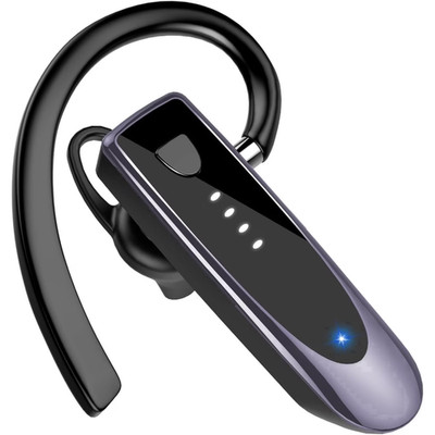 Bluetooth Headset V5.4, Single-Ear Wireless Earpiece with ENC Noise Canceling Mi