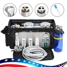 US Portable Dental Delivery Unit Syringe Suction Turbine With Air Compressor