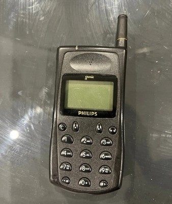 Vintage Philips Genie GSM Mobile Phone - Rare Retro Phone For Parts  Untested