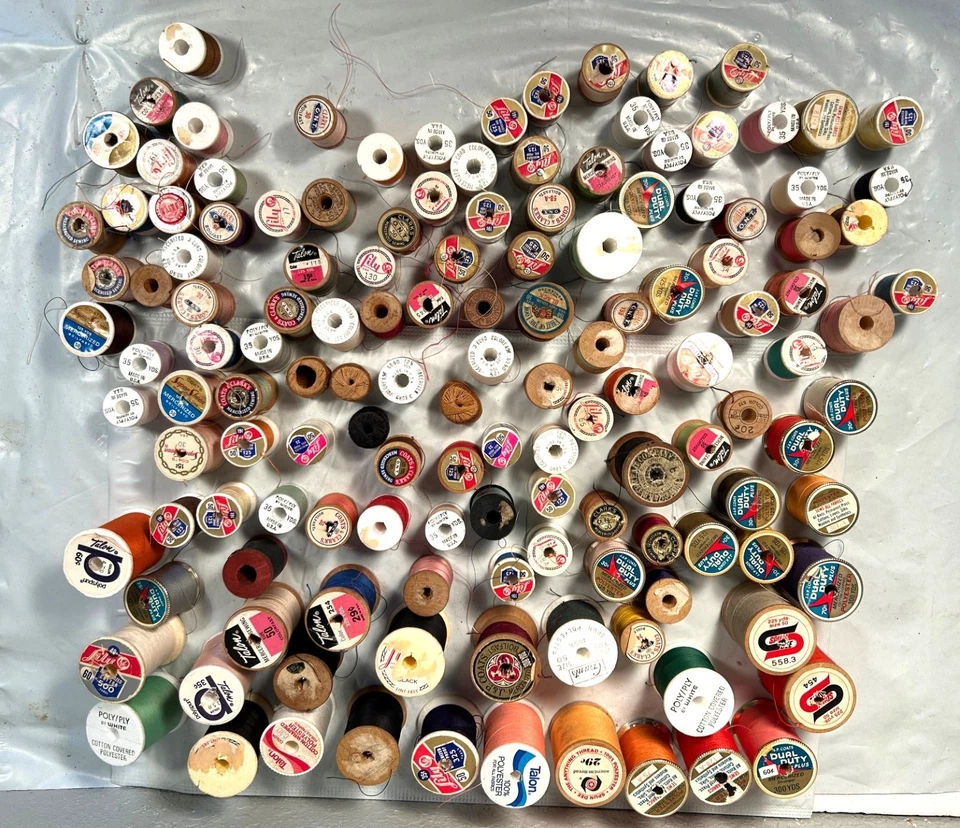 Large Lot of 138 Spools of Thread Assorted Colors and Brands New & Used - Image 2 of 3