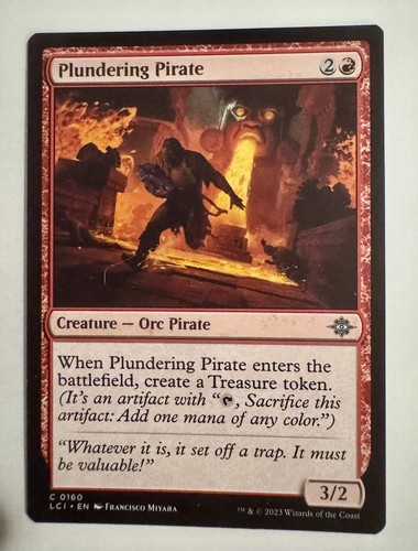 Plundering Pirate - 160 - LCI - NM - MTG Magic the Gathering - Picture 1 of 1