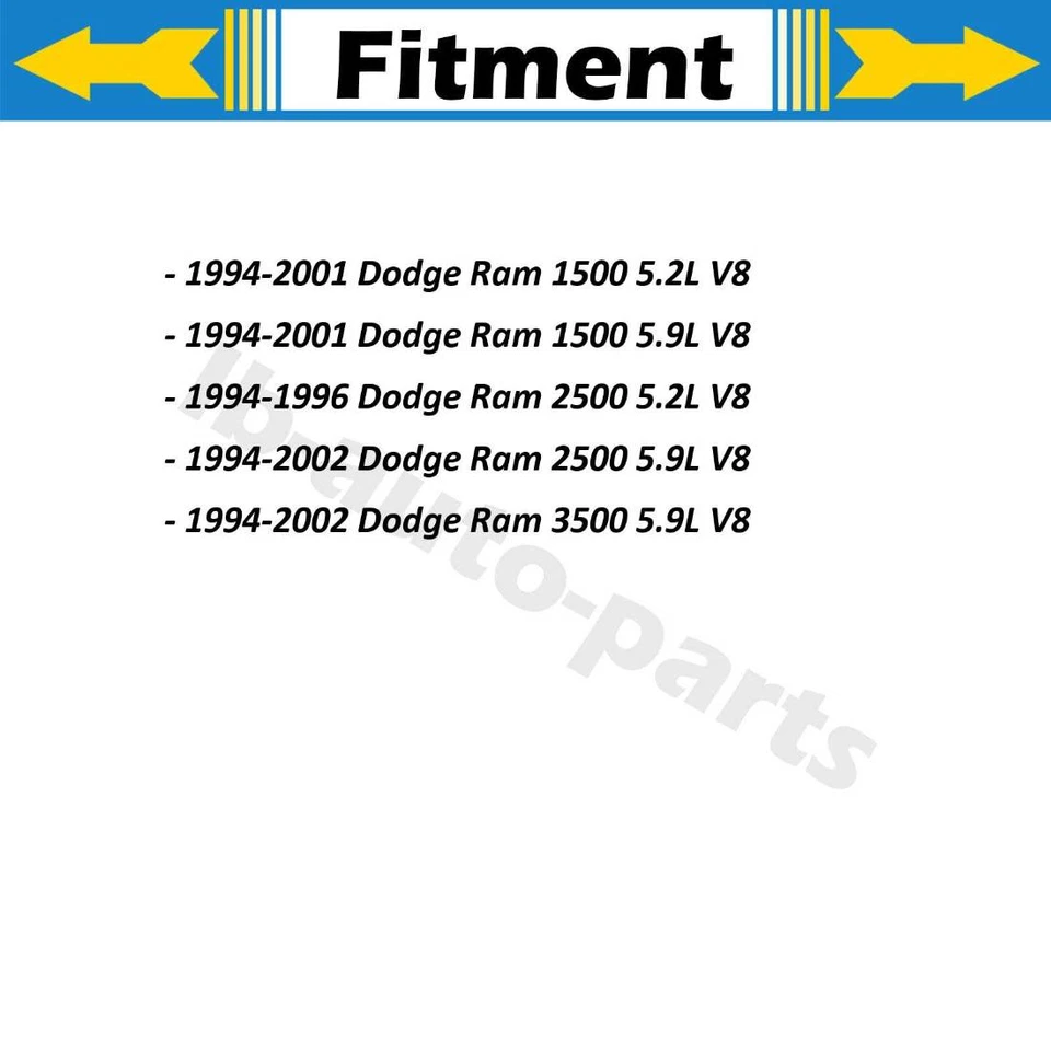 2 верхних нижних шланга охлаждающей жидкости радиатора Dayco для Dodge Ram 1500 1994-2001 - Изображение 2 из 4