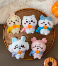 MINISO Chiikawa Fluffy Series Bear Series Cute Plush Doll Charm Christmas Gift