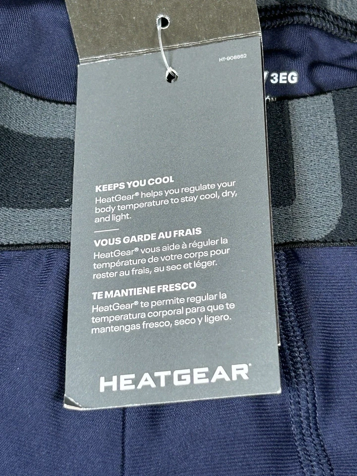 Under Armour HG Armour 3/4 Legging Mens 3XL Navy Compression Pants Gym Run New - Image 4 of 4